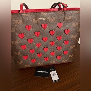 - Authentic Karl lagerfield large shoulder bag/tote new with original  tags